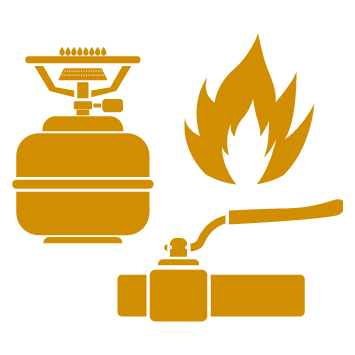 Gázrendszer, fűtések, grillek, sütők